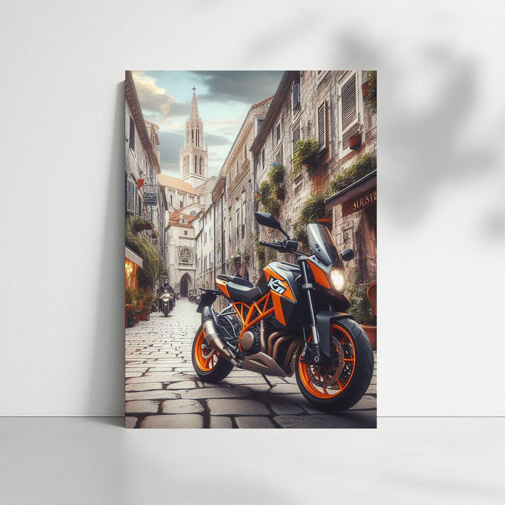 Orange KTM: Speed in the Heart of Old Europe