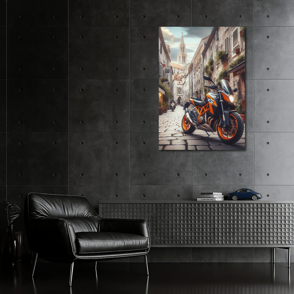 Orange KTM: Speed in the Heart of Old Europe