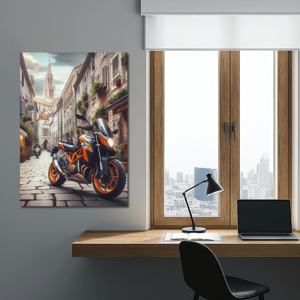 Orange KTM: Speed in the Heart of Old Europe