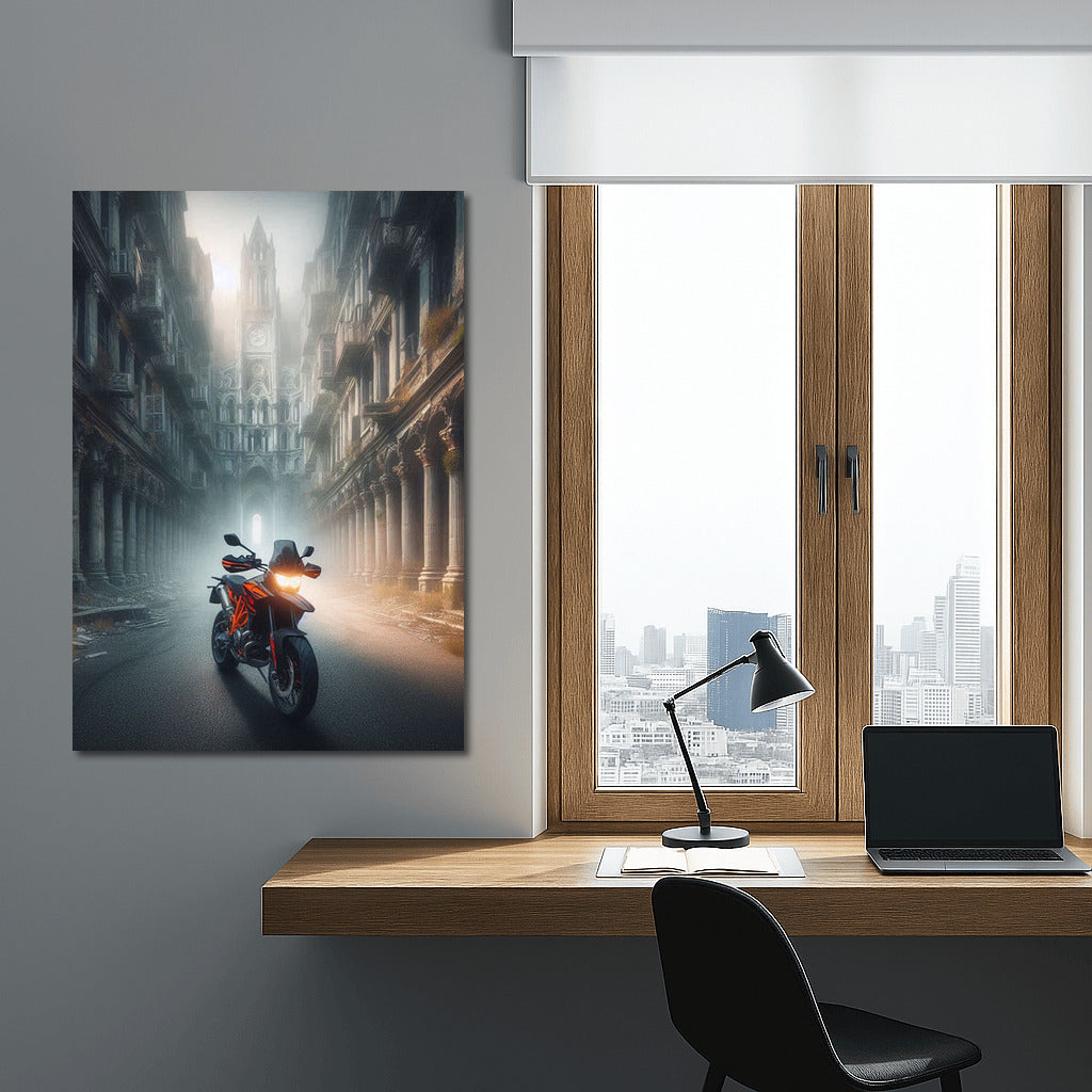 KTM Speed in Ghost Town: Motorcycle Adventure