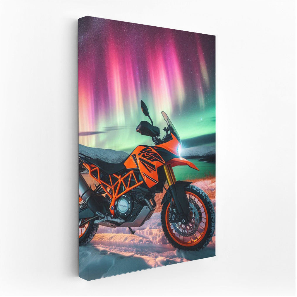 Northern Lights over KTM: Journey into a World of Adventure