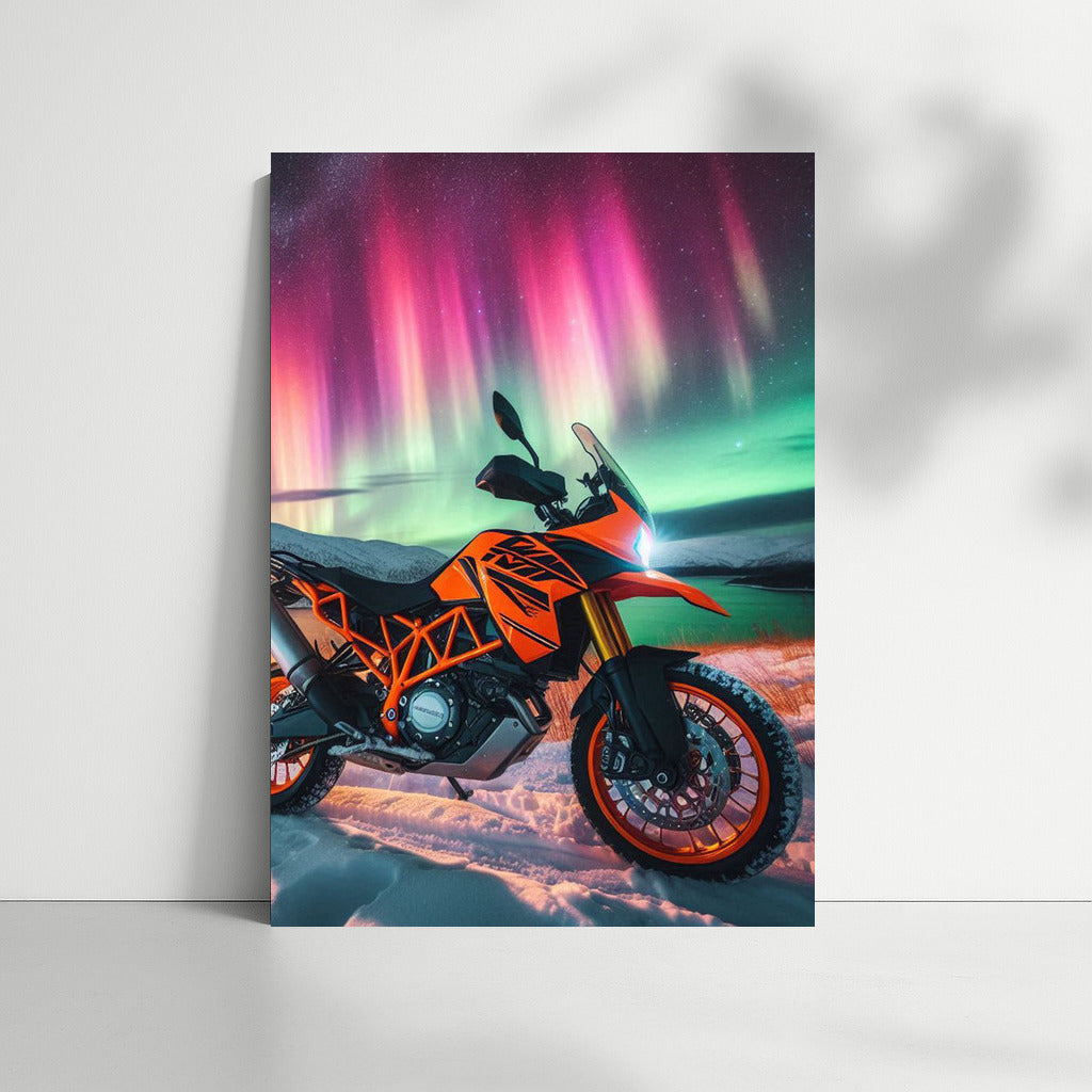 Northern Lights over KTM: Journey into a World of Adventure