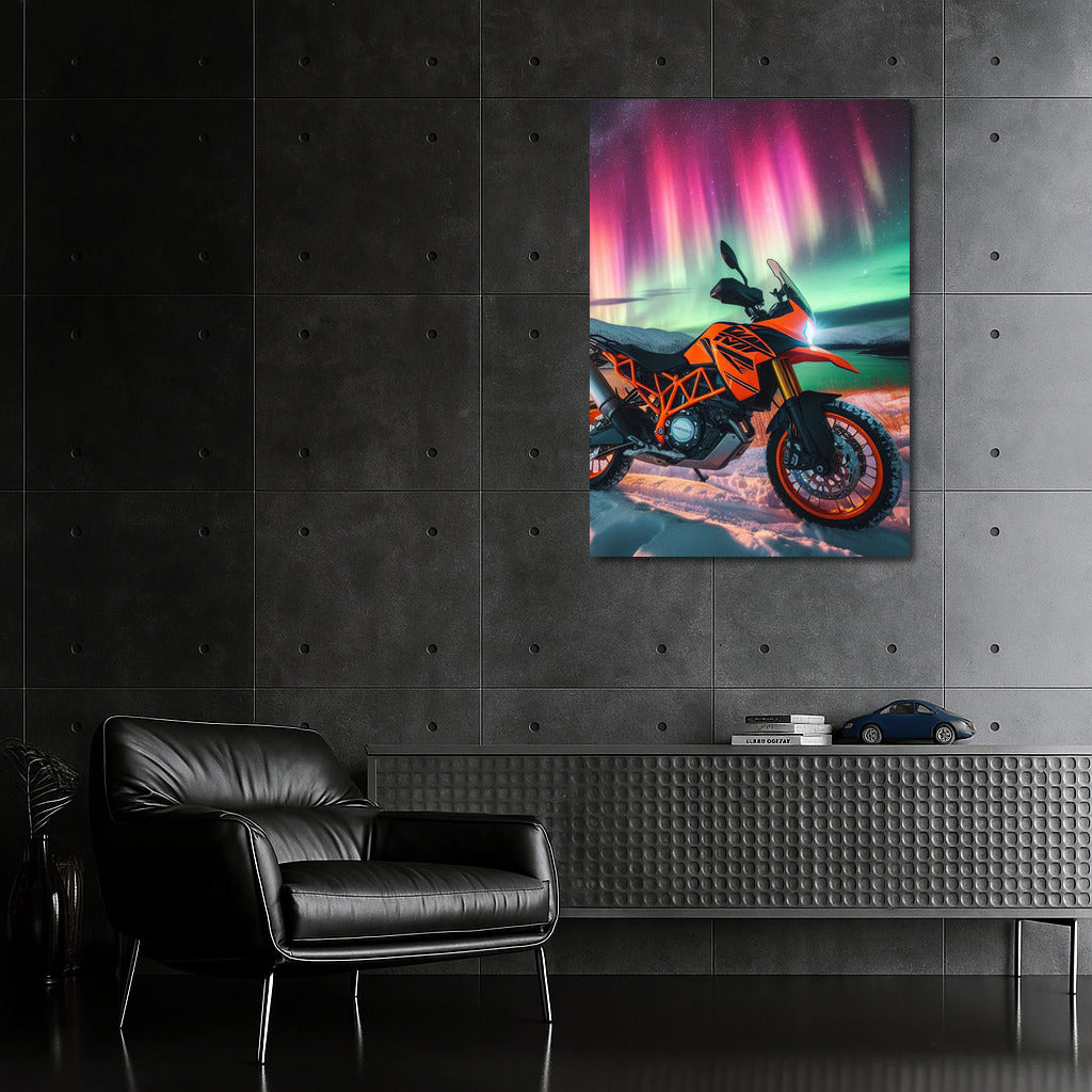 Northern Lights over KTM: Journey into a World of Adventure