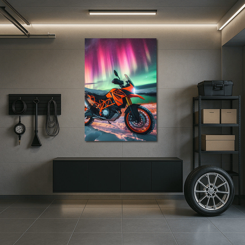 Northern Lights over KTM: Journey into a World of Adventure