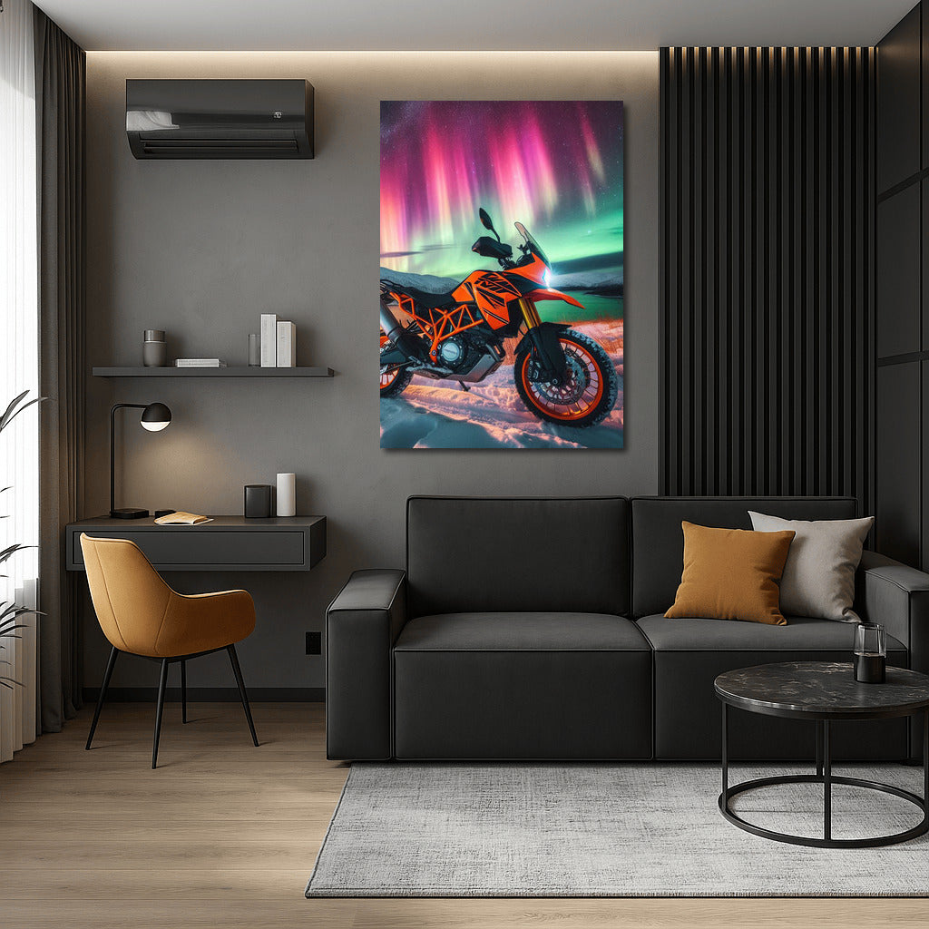 Northern Lights over KTM: Journey into a World of Adventure