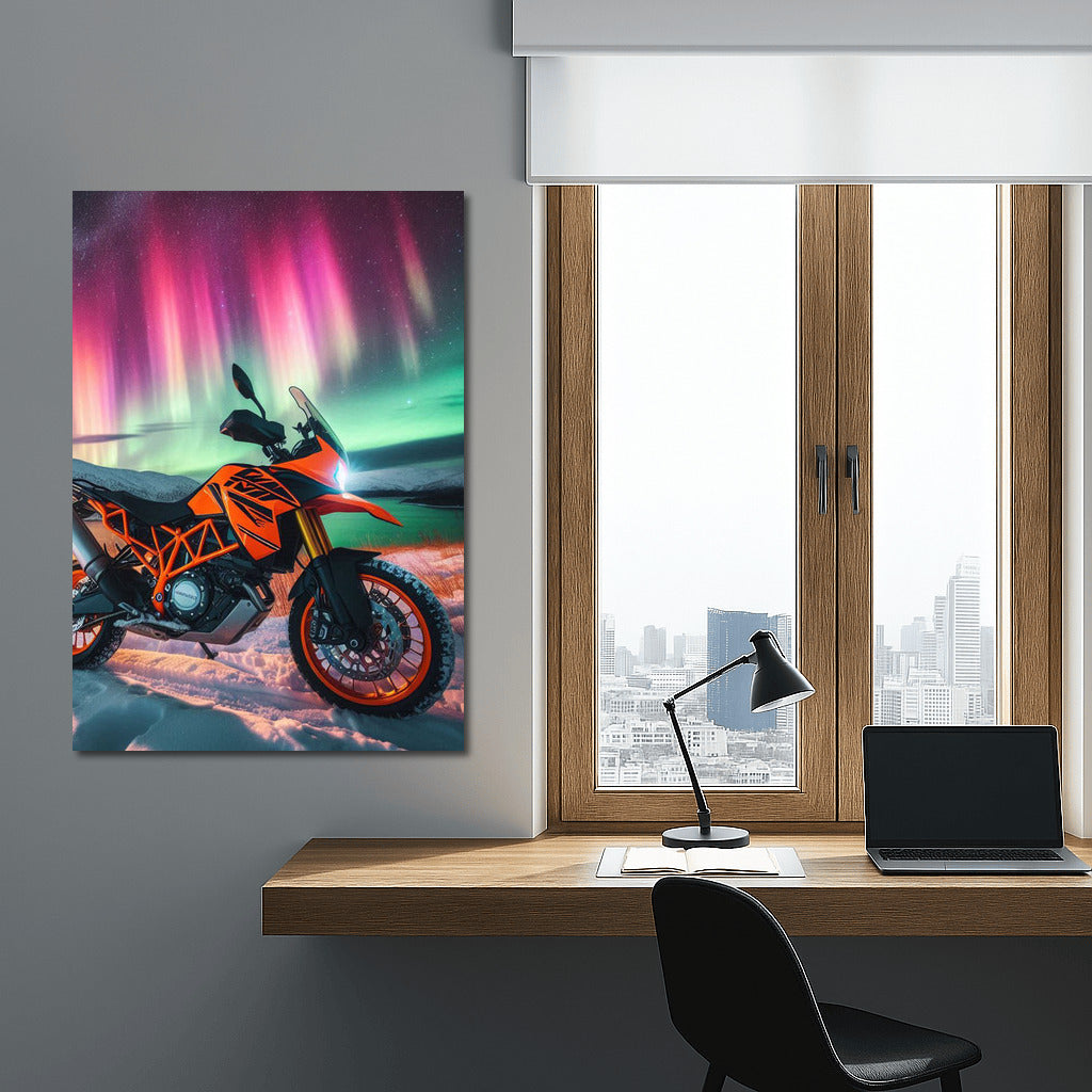 Northern Lights over KTM: Journey into a World of Adventure