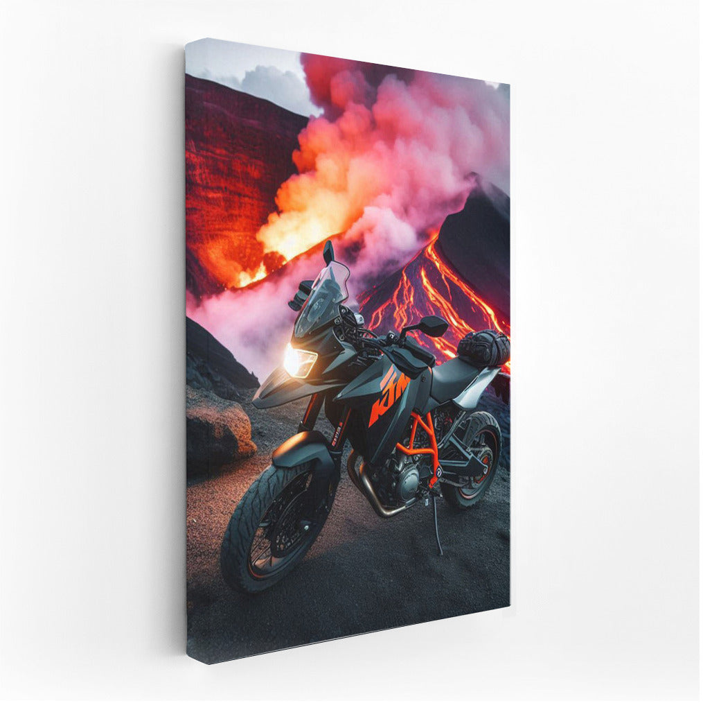 Volcanic Adventure with KTM: Motorcycle in the World of Fire