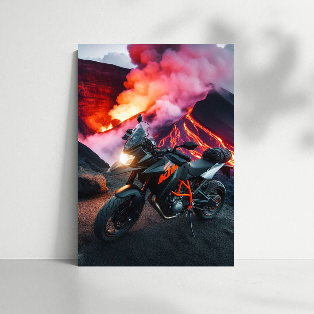 Volcanic Adventure with KTM: Motorcycle in the World of Fire