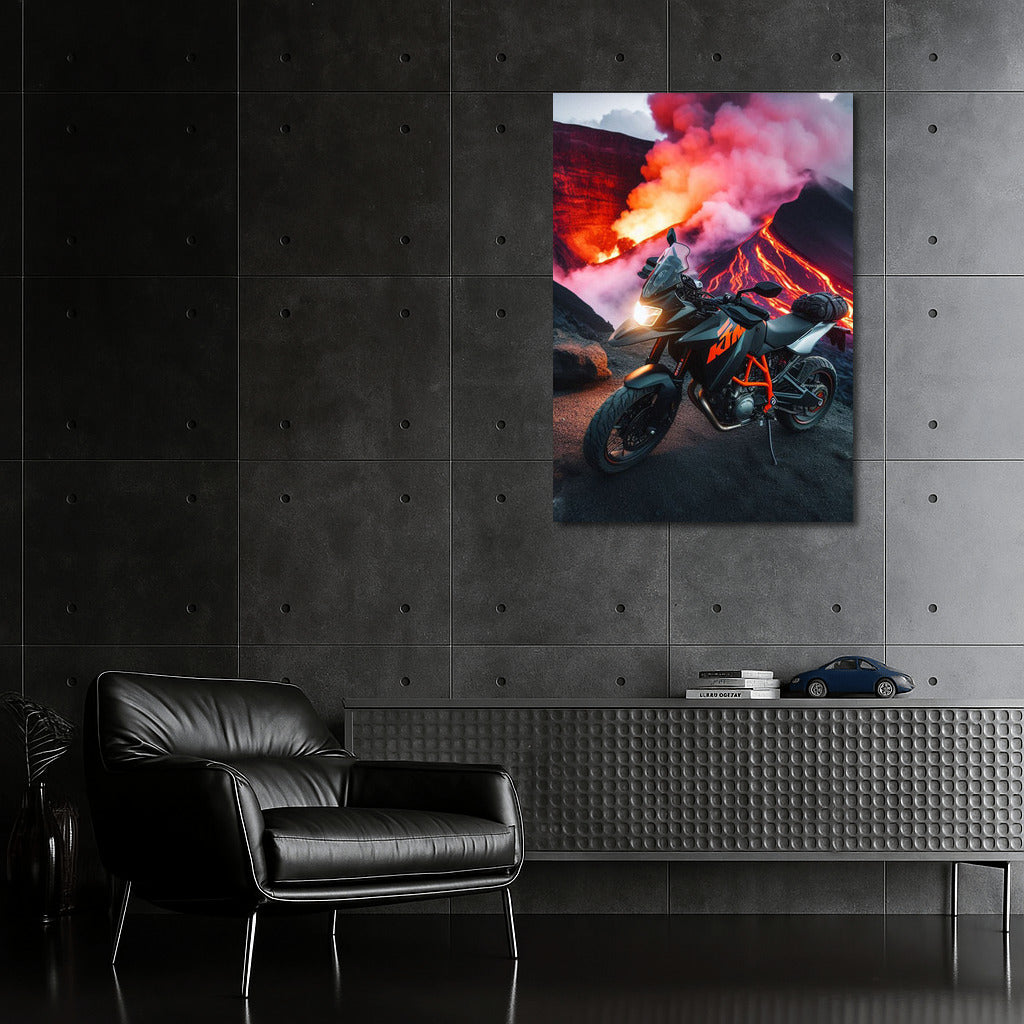 Volcanic Adventure with KTM: Motorcycle in the World of Fire