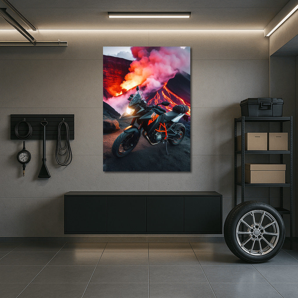 Volcanic Adventure with KTM: Motorcycle in the World of Fire