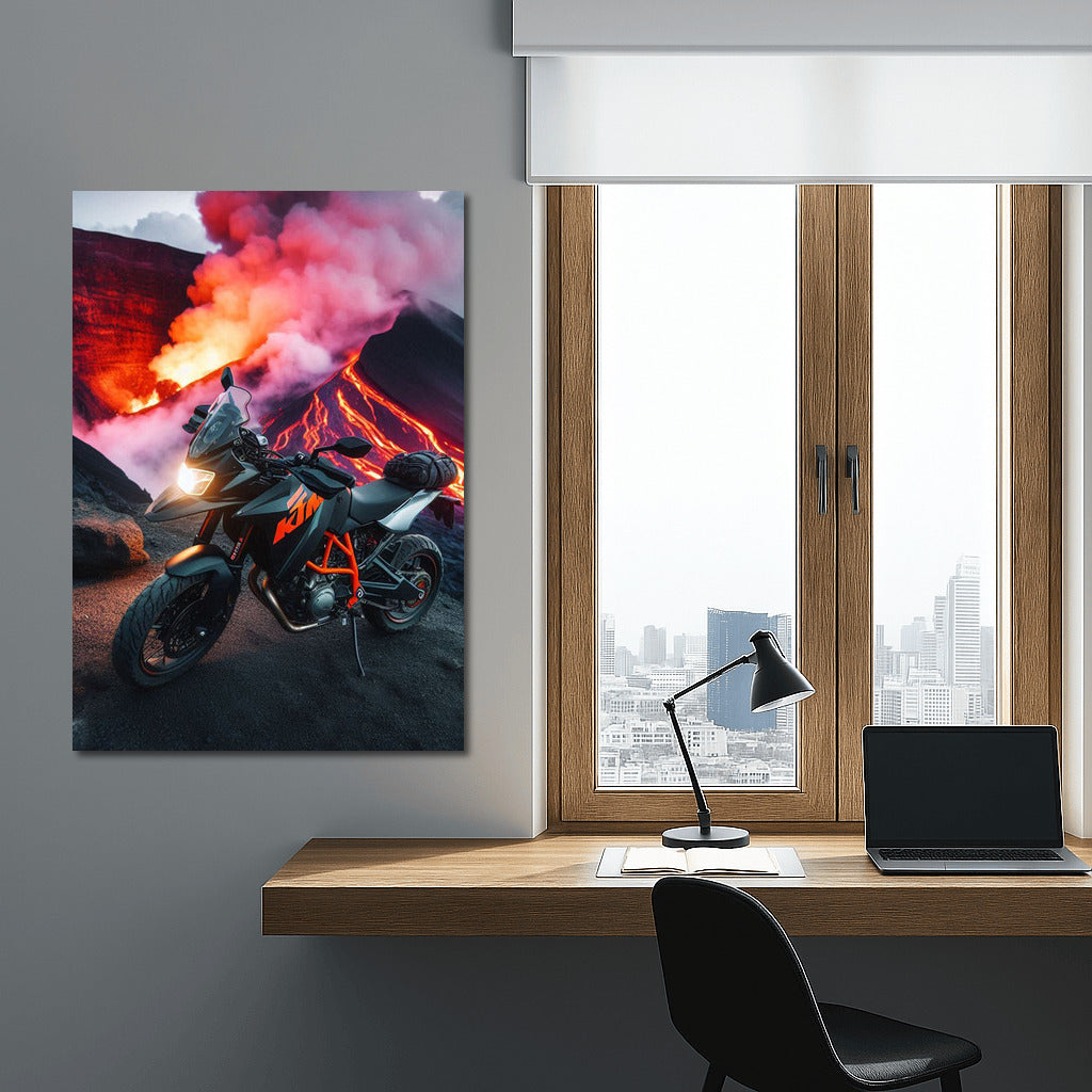 Volcanic Adventure with KTM: Motorcycle in the World of Fire
