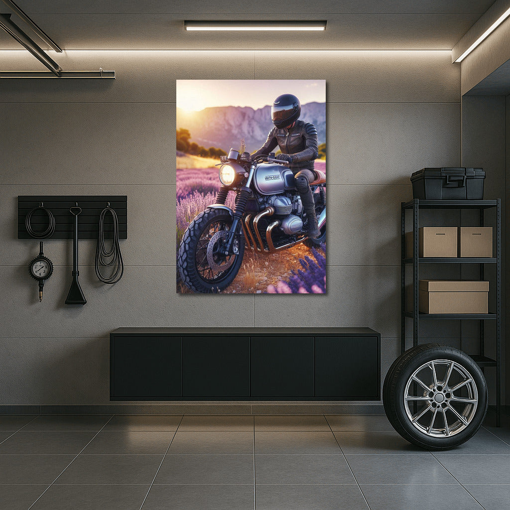 Freedom on Moto Guzzi: Lavender Fields