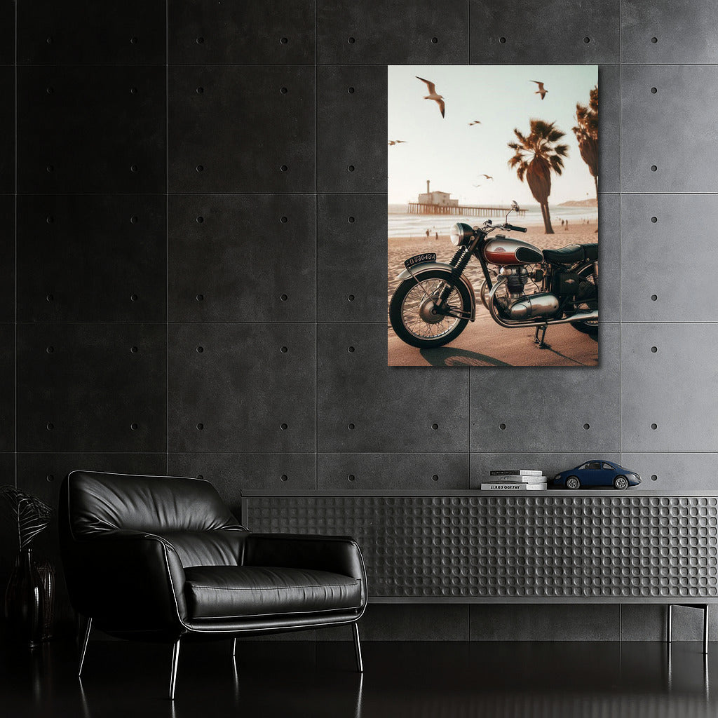 Freedom on Wheels: Moto Guzzi on the Shore