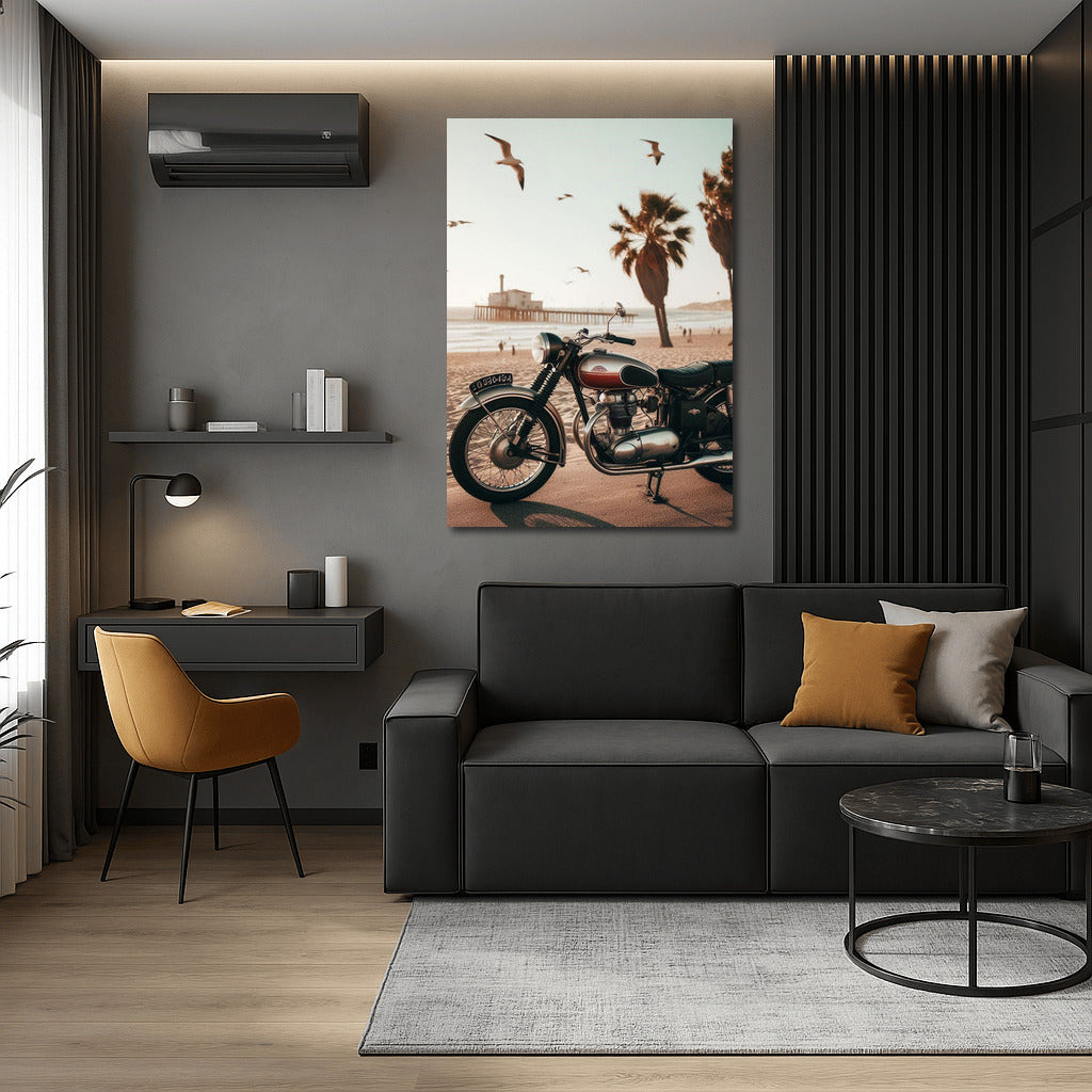 Freedom on Wheels: Moto Guzzi on the Shore