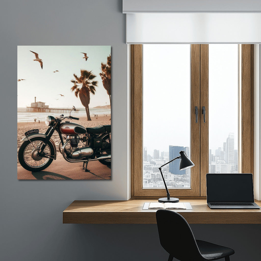 Freedom on Wheels: Moto Guzzi on the Shore