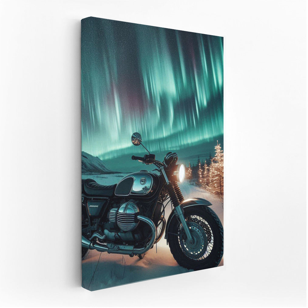 Northern Lights and Moto Guzzi: Night Speed