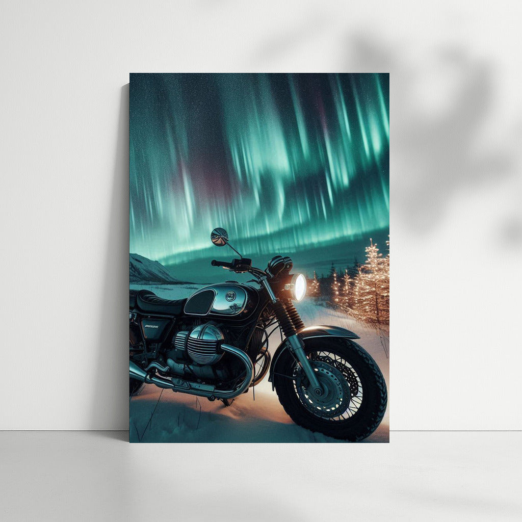 Northern Lights and Moto Guzzi: Night Speed