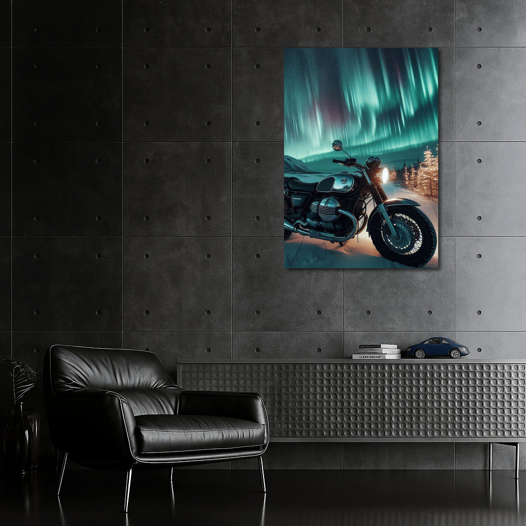 Northern Lights and Moto Guzzi: Night Speed