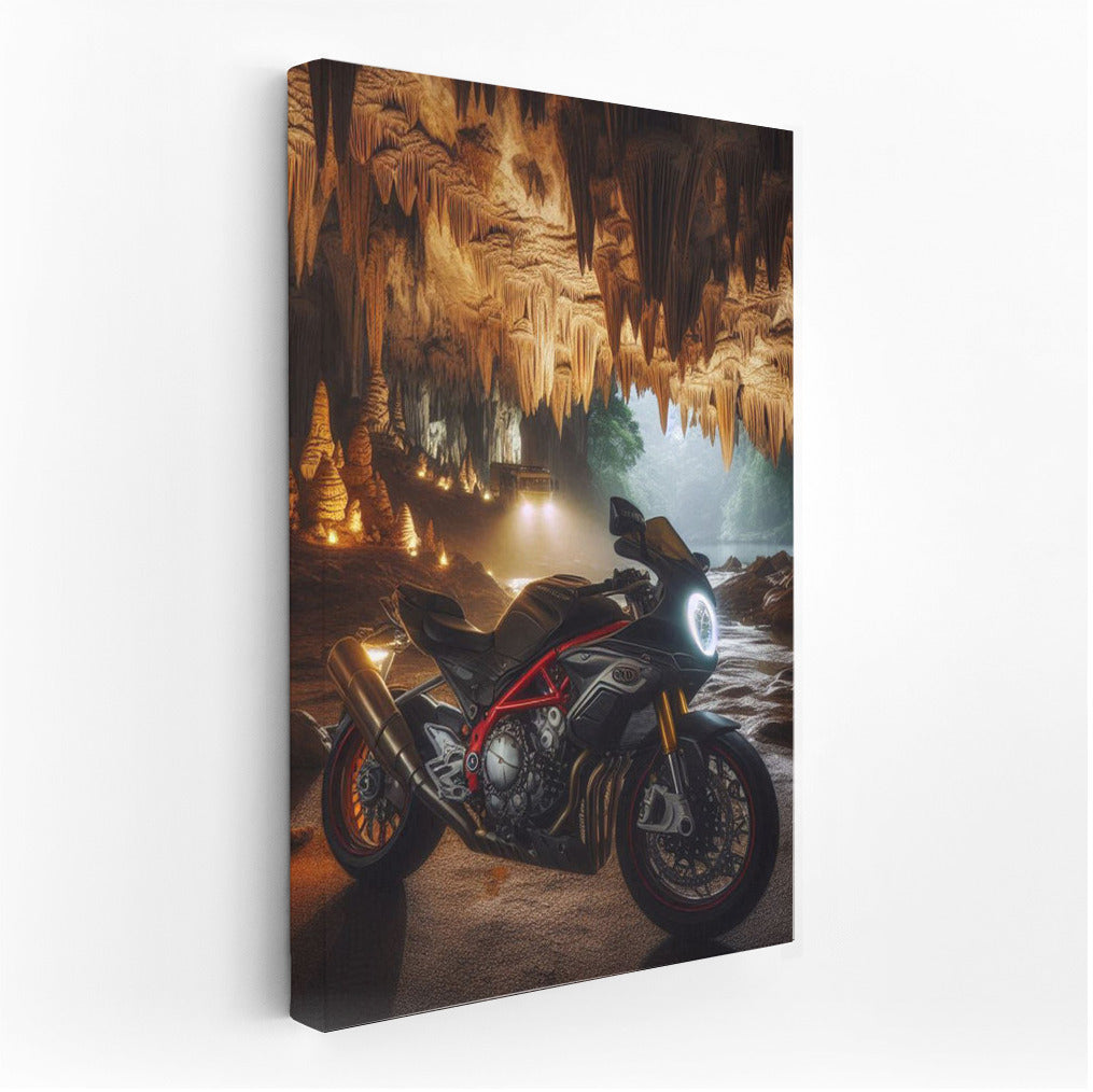 MV Agusta: Adventure in Caves with Stalactites and Stalagmites