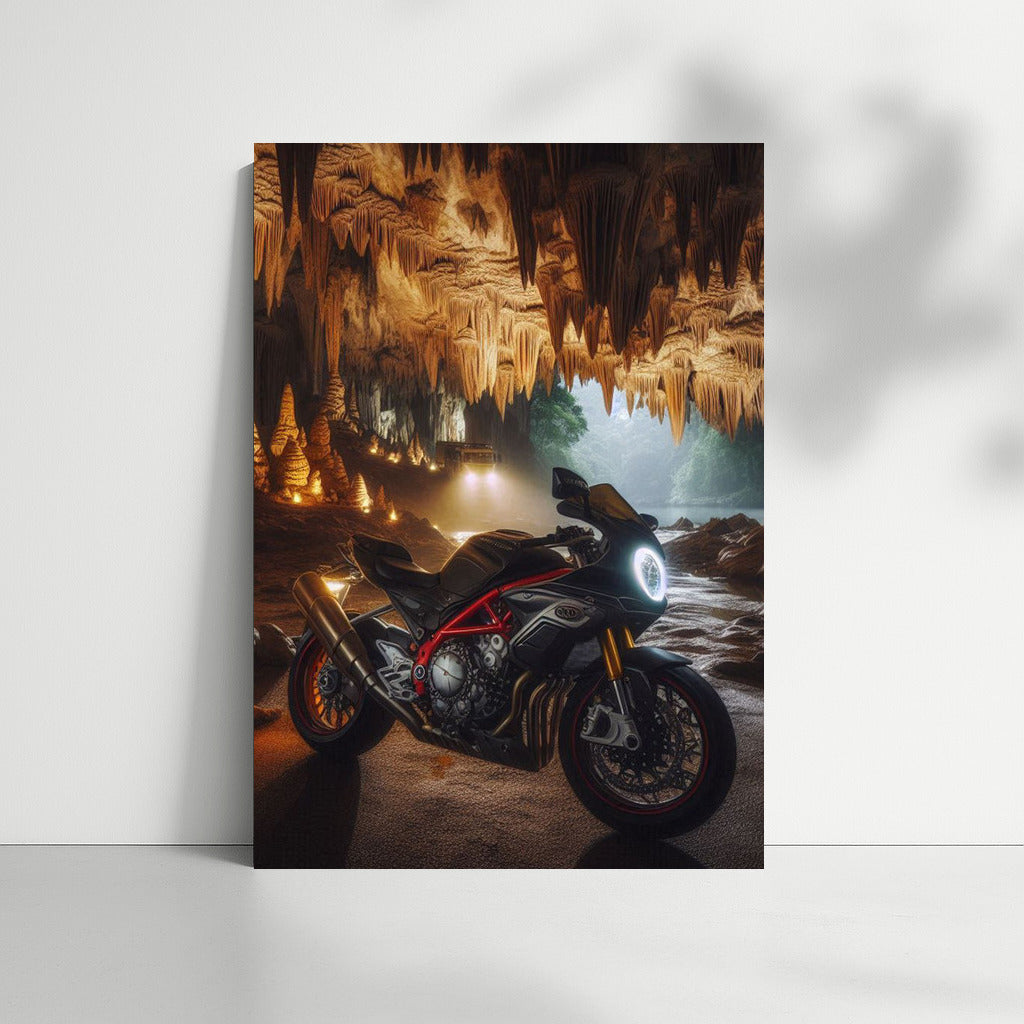 MV Agusta: Adventure in Caves with Stalactites and Stalagmites
