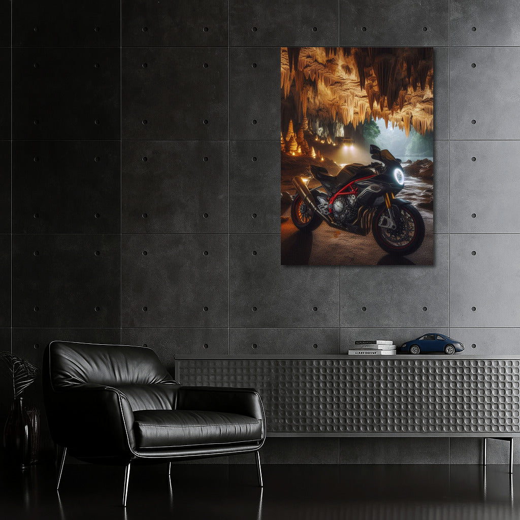 MV Agusta: Adventure in Caves with Stalactites and Stalagmites