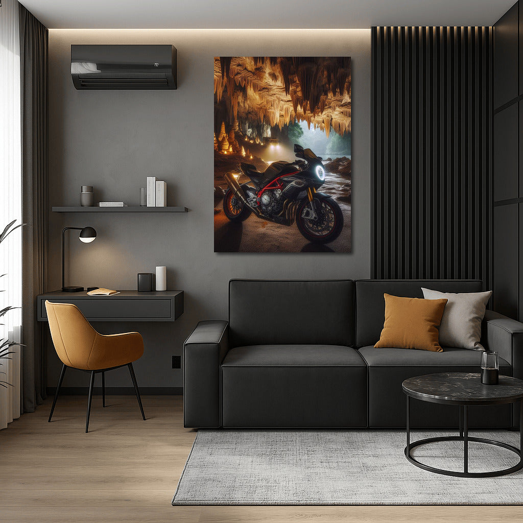 MV Agusta: Adventure in Caves with Stalactites and Stalagmites