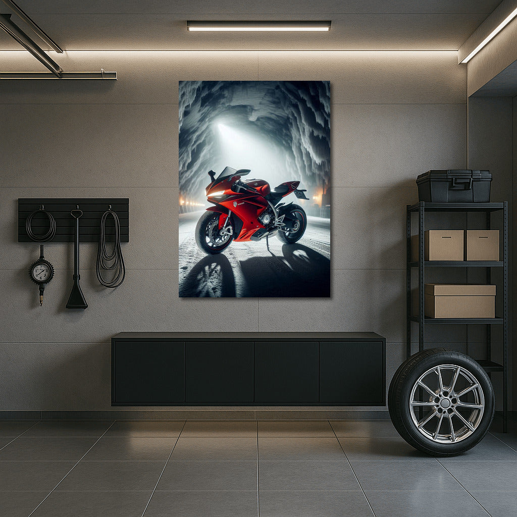 MV Agusta Speeds in the Depths of a Salt Mine