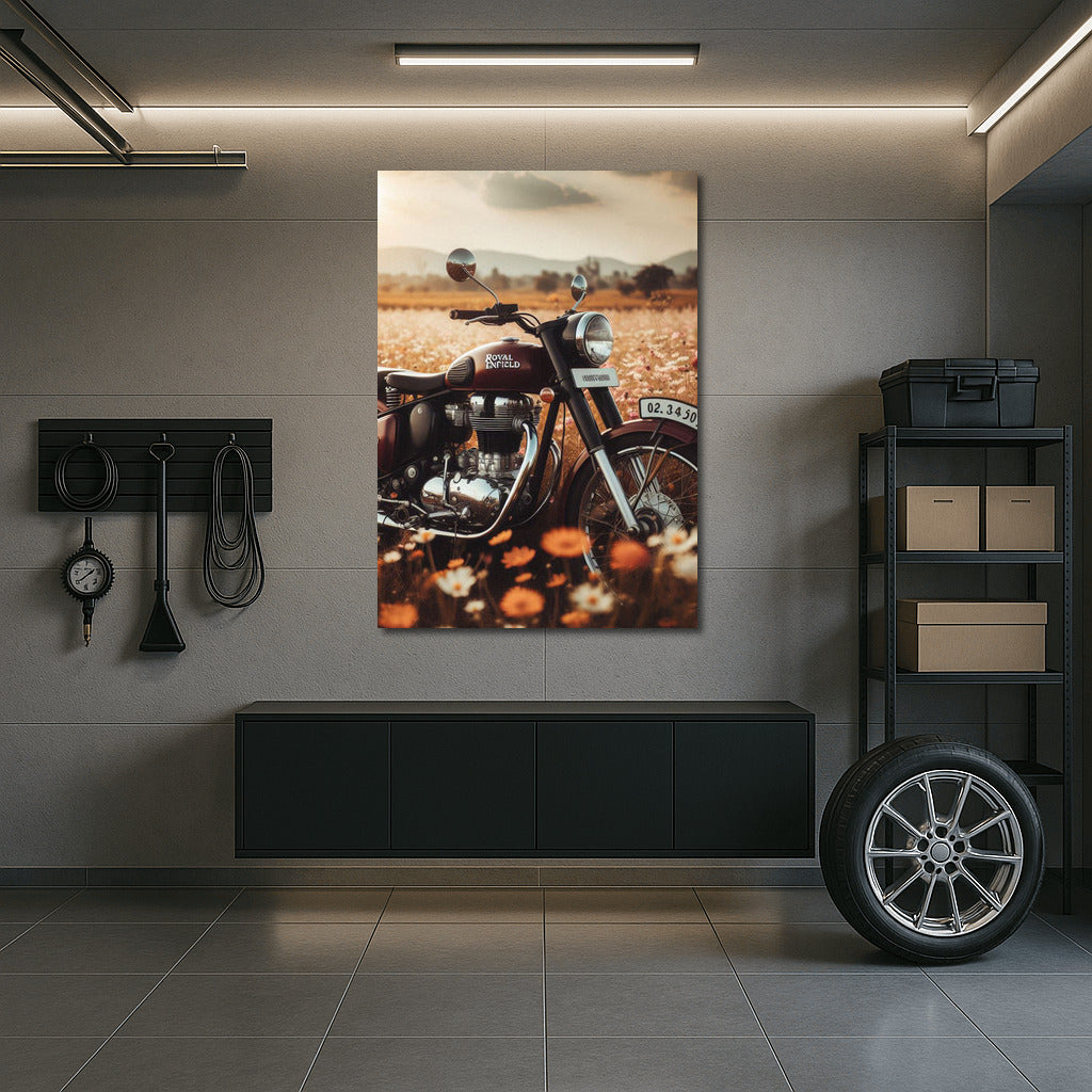 Royal Enfield: Freedom Among Flowers