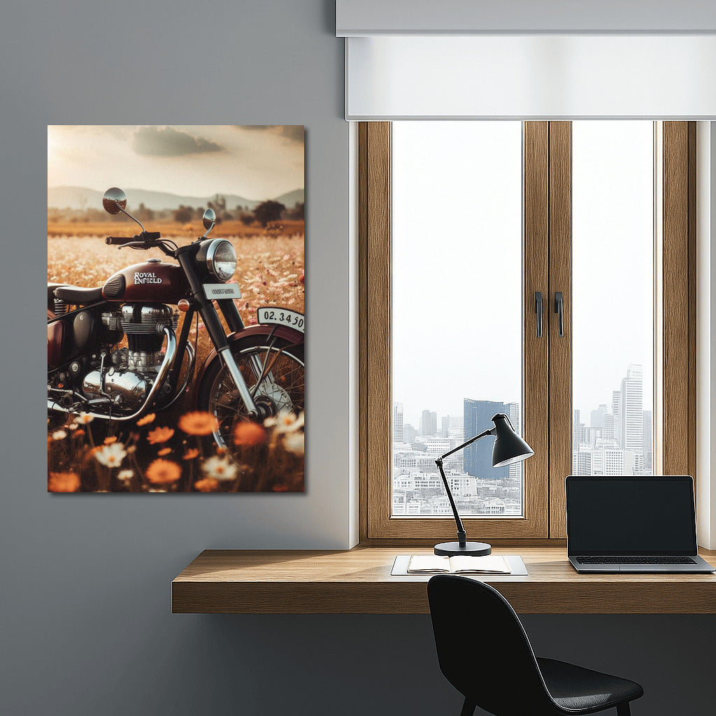 Royal Enfield: Freedom Among Flowers