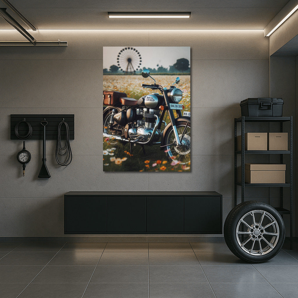 Royal Enfield: Freedom Among Flowers