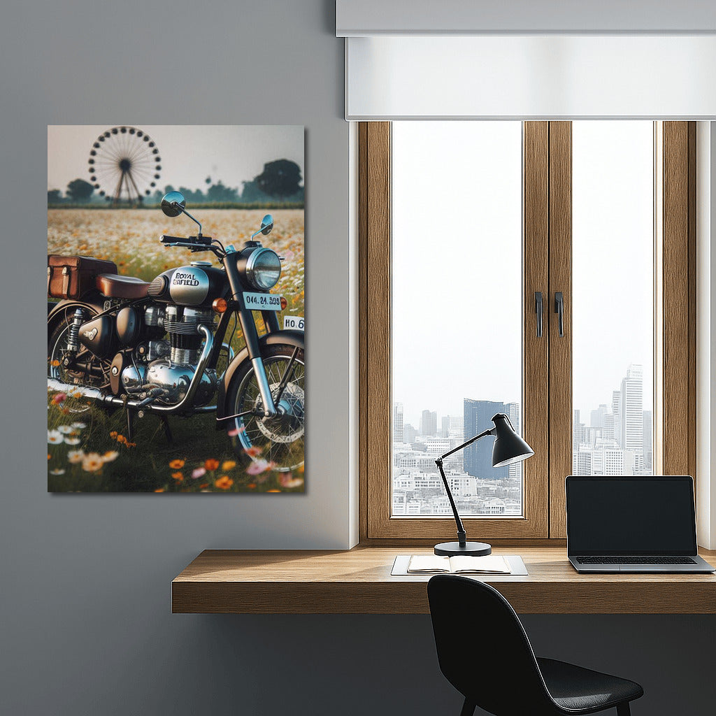 Royal Enfield: Freedom Among Flowers