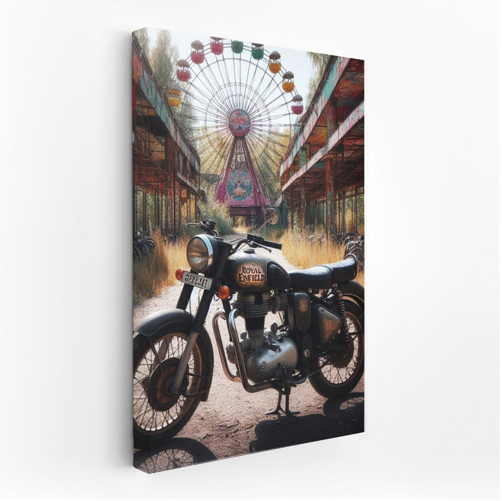 Royal Enfield: Adventures in an Abandoned Amusement Park