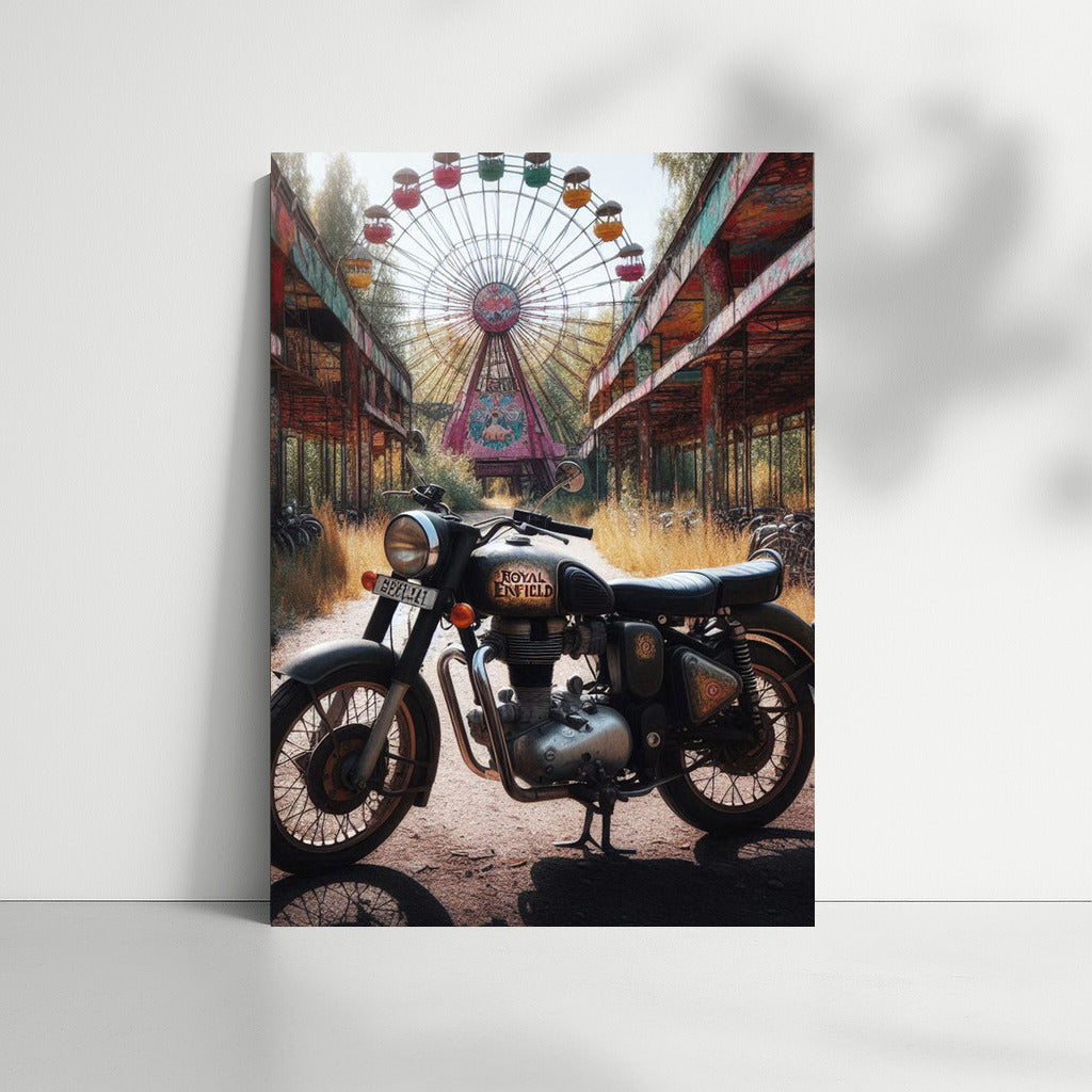 Royal Enfield: Adventures in an Abandoned Amusement Park