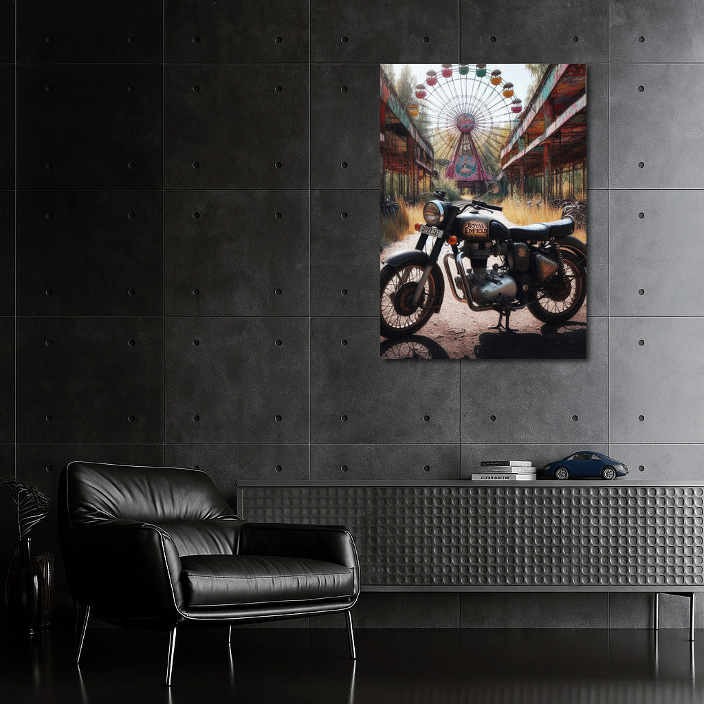 Royal Enfield: Adventures in an Abandoned Amusement Park