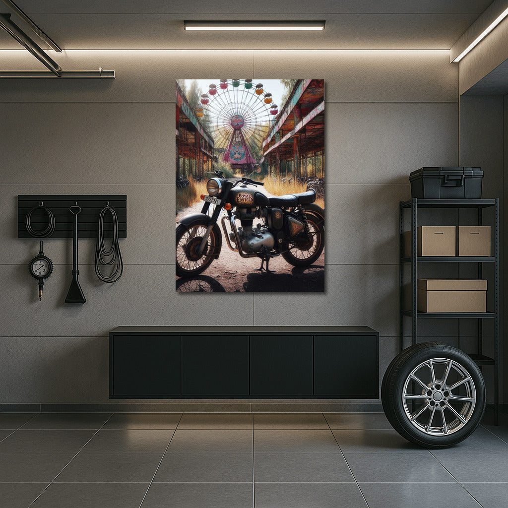 Royal Enfield: Adventures in an Abandoned Amusement Park