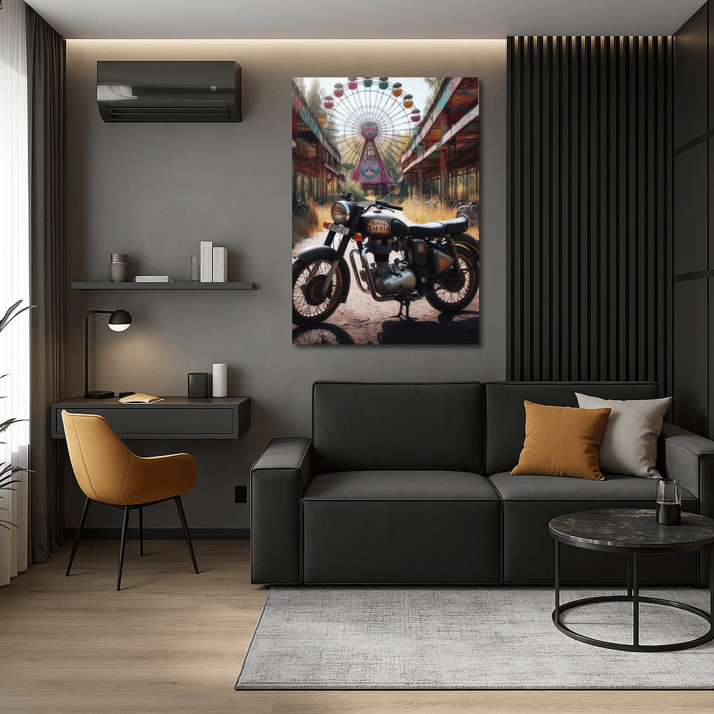 Royal Enfield: Adventures in an Abandoned Amusement Park