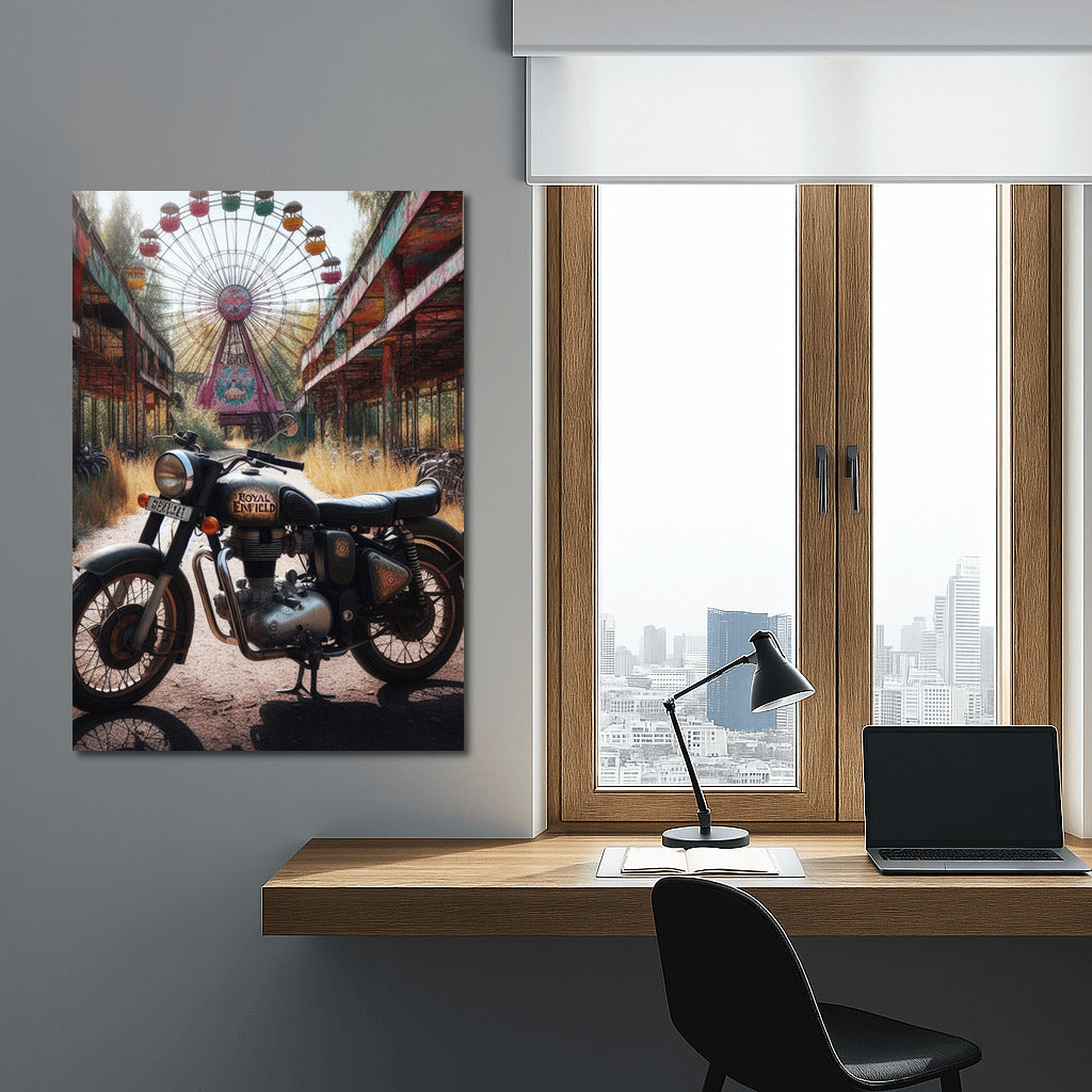 Royal Enfield: Adventures in an Abandoned Amusement Park