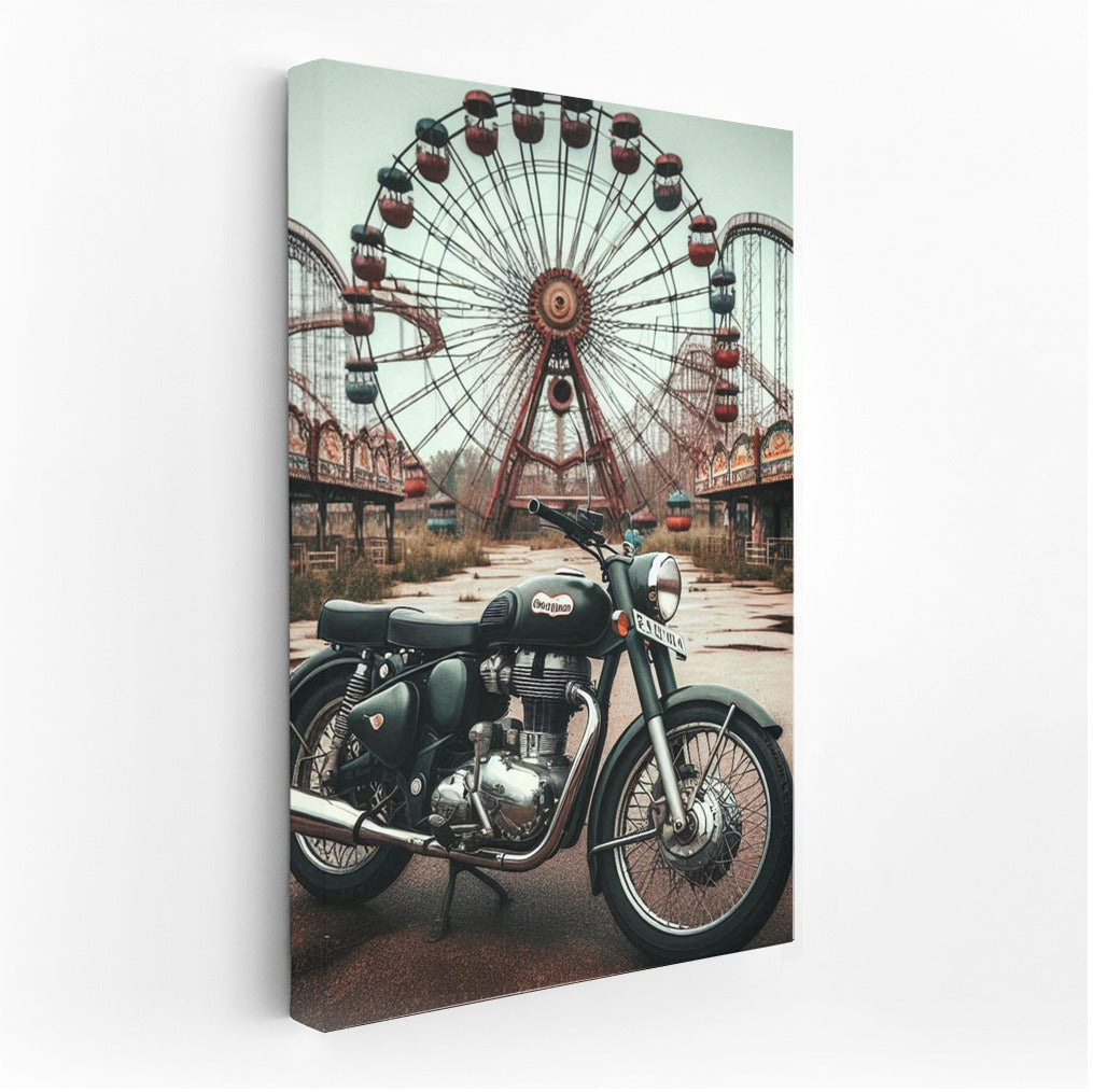 Royal Enfield: Retro Revue at Abandoned Amusement Park