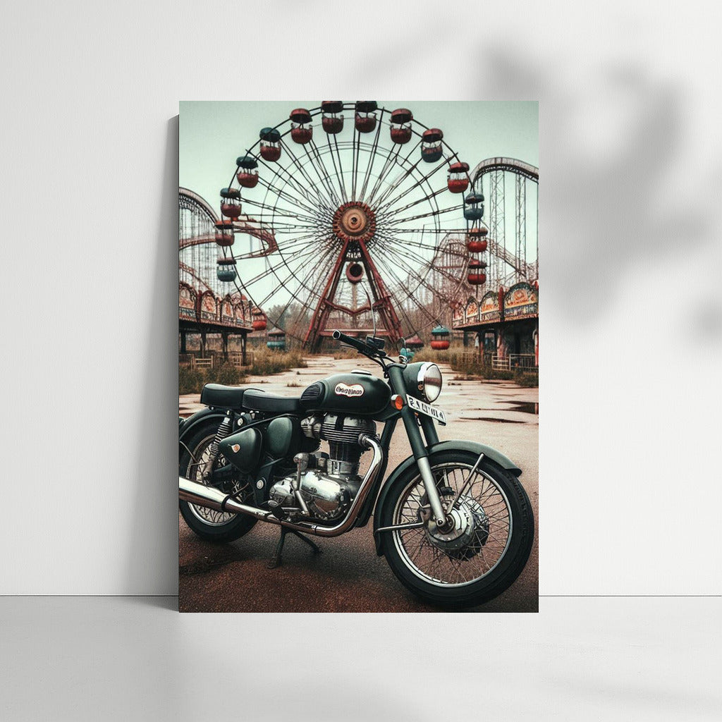 Royal Enfield: Retro Revue at Abandoned Amusement Park