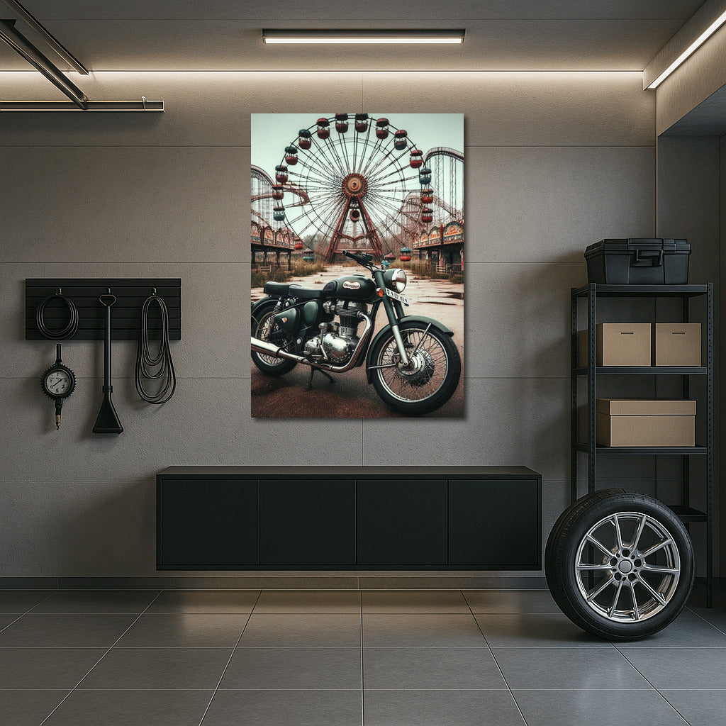 Royal Enfield: Retro Revue at Abandoned Amusement Park