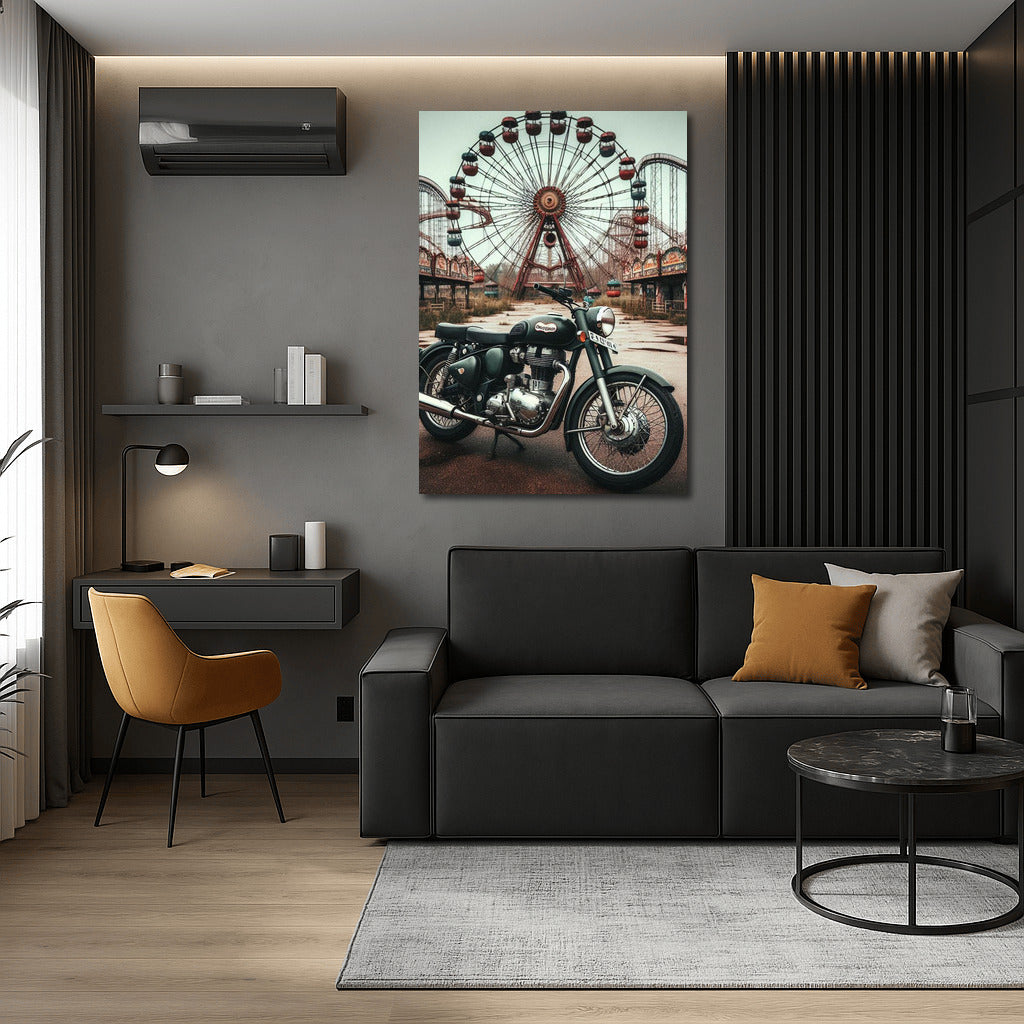 Royal Enfield: Retro Revue at Abandoned Amusement Park