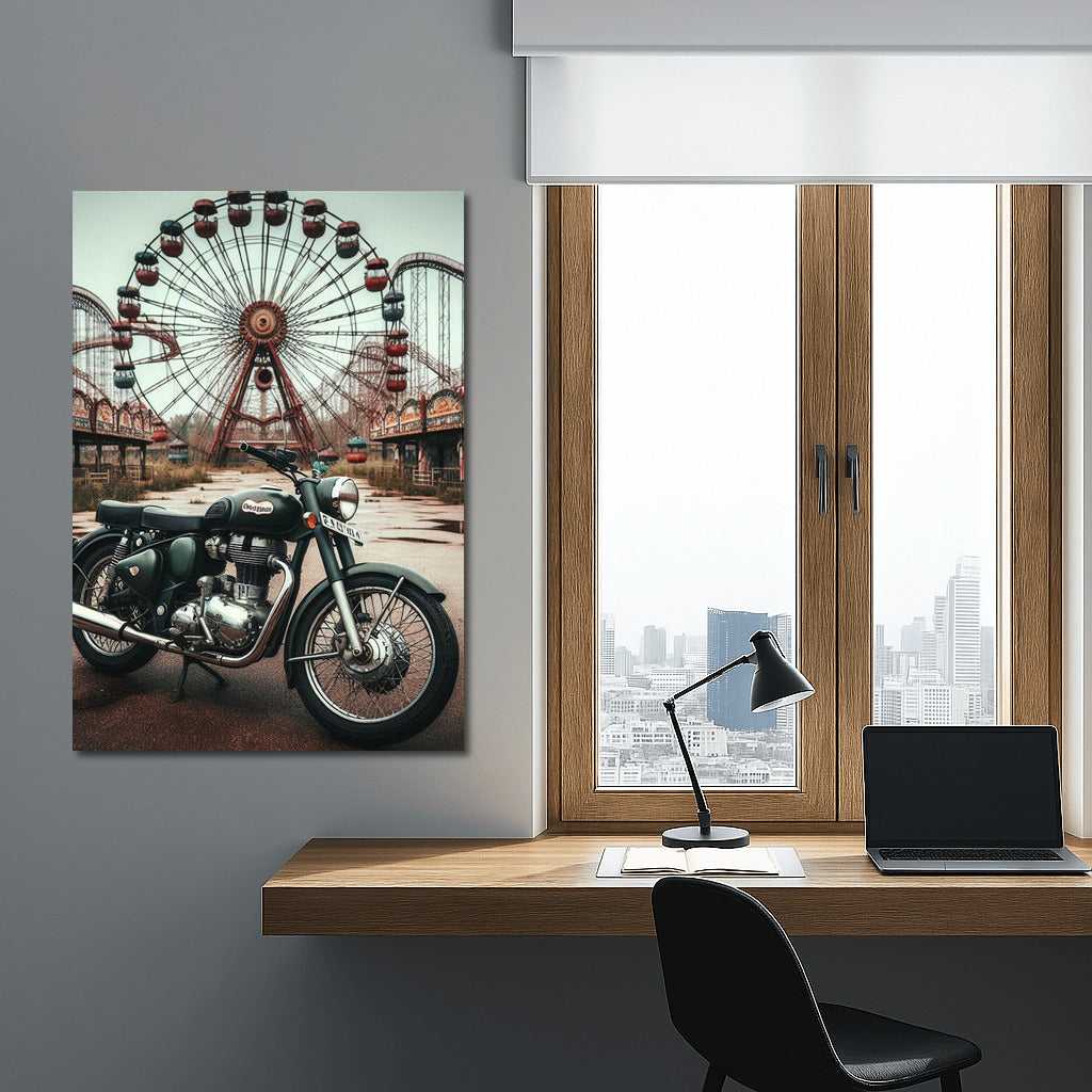 Royal Enfield: Retro Revue at Abandoned Amusement Park