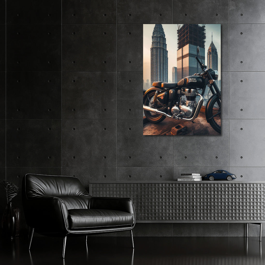 Royal Enfield: Wind of Freedom on Top of a Skyscraper