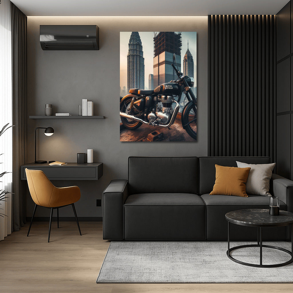 Royal Enfield: Wind of Freedom on Top of a Skyscraper