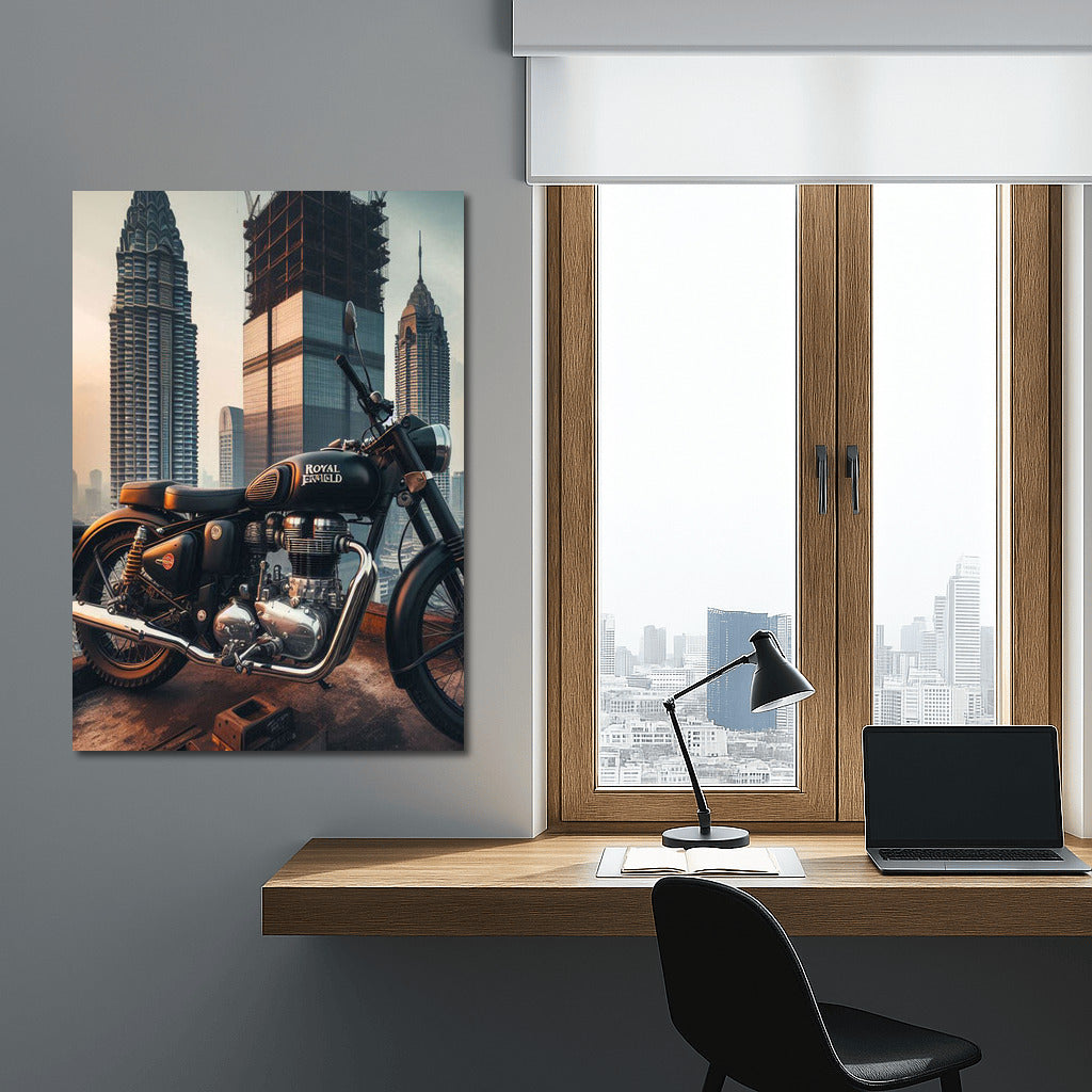 Royal Enfield: Wind of Freedom on Top of a Skyscraper