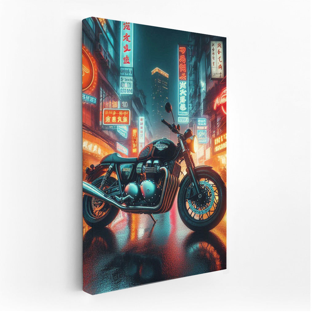 Triumph in the Neon Lights of the Night City