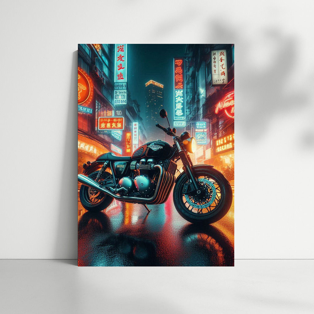 Triumph in the Neon Lights of the Night City