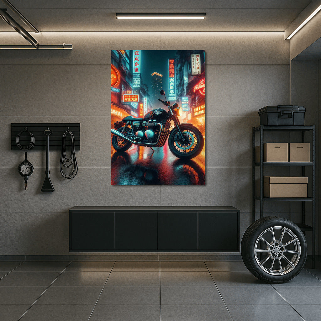 Triumph in the Neon Lights of the Night City