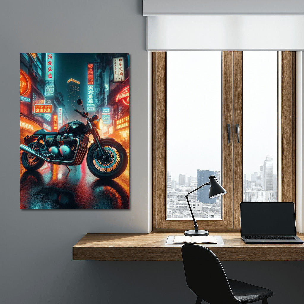 Triumph in the Neon Lights of the Night City