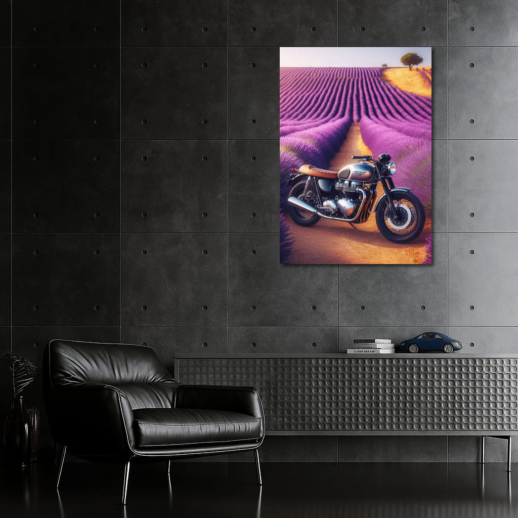 Triumph in Lavender Fields: Freedom and Nature